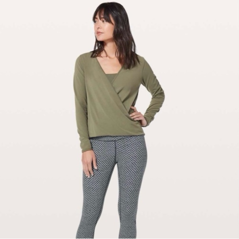 Lululemon Full Freedom Long Sleeve — Sage Green  - Size 8